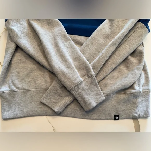 ‘47 Heather Gray Seattle Seahawks Warren Pullover Hoodie - Picture 6 of 6